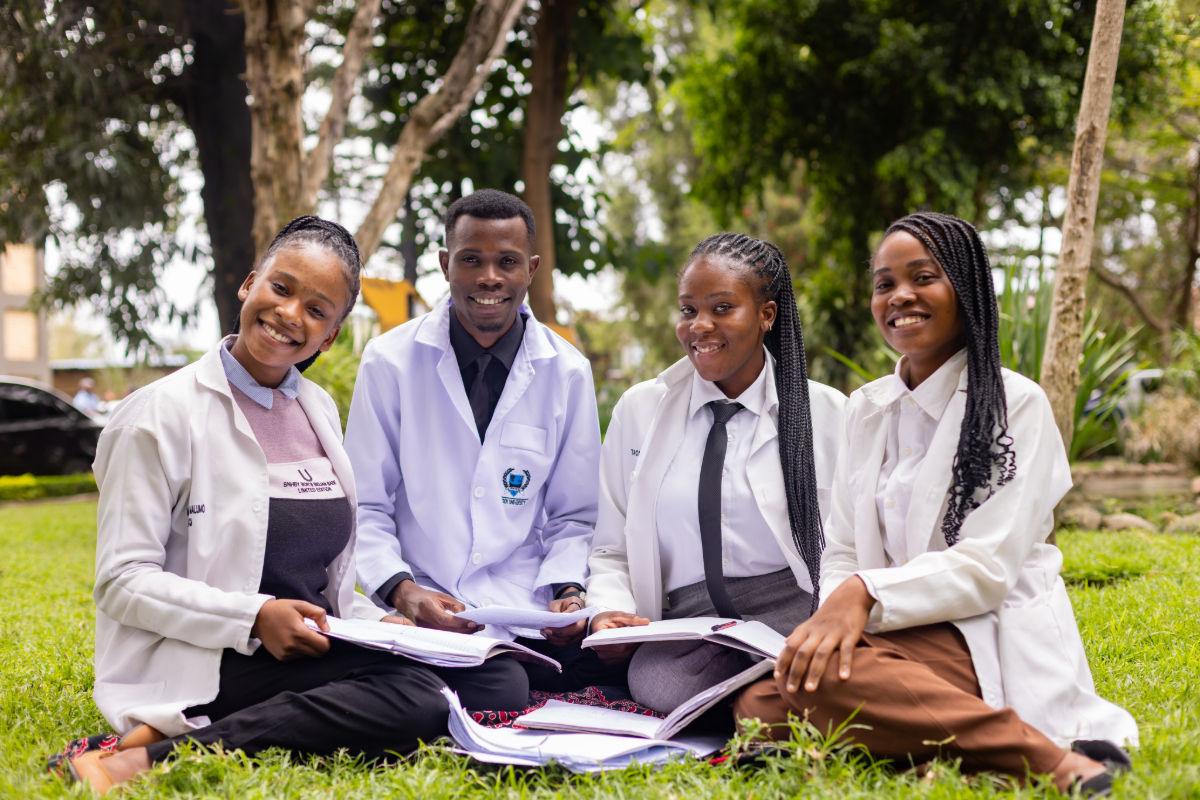Happy students at Eden University